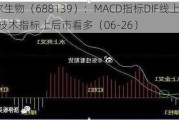 海尔生物（688139）：MACD指标DIF线上穿0轴-技术指标上后市看多（06-26）