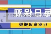 中国人寿：上半年累计原保险保费收入约4896亿元 同比增长4.1%