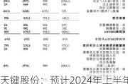 天键股份：预计2024年上半年净利润为9000万元~1亿元，同比增长67.05%~85.61%