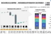 家电：目前欧洲家电市场规模年化增速约4%