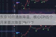 东京10月通胀降温，核心CPI五个月来首次降至2%以下