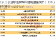 年内累计收益率近20%，红利基金火了！23只红利股获得基金大幅度加仓