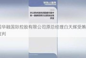 中国华融国际控股有限公司原总经理白天辉受贿案一审宣判