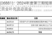 中国***(06881)：2024年度第三期短期融资券发行 20亿元资金补充流动资金