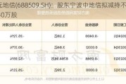 正元地信(688509.SH)：股东宁波中地信拟减持不超过1540万股