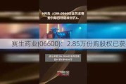 赛生药业(06600)：2.85万份购股权已获行使