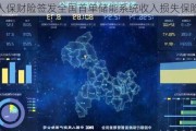 人保财险签发全国首单储能系统收入损失保险