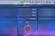 光伏设备本周获主力资金“爆买”