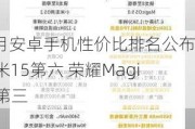 11月安卓手机性价比排名公布 小米15第六 荣耀Magic 7第三