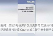 隔夜要闻：美国3月份房价创历史新高 欧洲央行管委称金融环境偏紧将持续 OpenAI成立新的安全顾问委员会