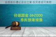 金圆股份遭证监会立案 投资者或可索赔