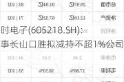 伟时电子(605218.SH)：董事长山口胜拟减持不超1%公司股份