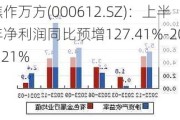 焦作万方(000612.SZ)：上半年净利润同比预增127.41%-203.21%