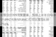 洛阳钼业(03993)发盈喜，预期上半年归母净利润51.89亿元到57.35亿元 同比增加638%-716%