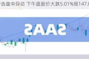 安特吉盘中异动 下午盘股价大跌5.01%报147.02美元