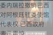 委内瑞拉撤销巴西对阿根廷驻委使馆代表权 巴西***表示震惊