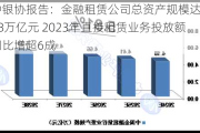 中银协报告：金融租赁公司总资产规模达4.18万亿元 2023年直接租赁业务投放额同比增超6成