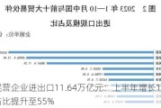 民营企业进出口11.64万亿元：上半年增长11.2%，占比提升至55%