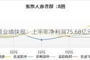 兖矿能源业绩快报：上半年净利润75.68亿元