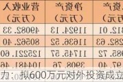 乐山电力：拟600万元对外投资成立子公司