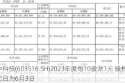 淳中科技(603516.SH)2023年度每10股派1元 股权登记日为6月3日