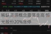 稀缺资源概念震荡走高 恒光股份20%涨停