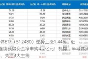 半导体ETF（512480）逆势上涨1.44%，近3天连续获得资金净申购4.2亿元！机构：半导体周期复苏，关注3大主线