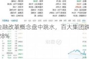 金融改革概念盘中跳水，百大集团跌0.28%