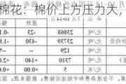 棉花：棉价上方压力大，下方空间有限