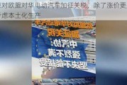 为应对欧盟对华电动汽车加征关税，除了涨价更多品牌考虑本土化生产