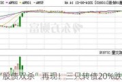 “股债双杀”再现！三只转债20%跌停