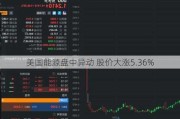 美国能源盘中异动 股价大涨5.36%