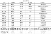 水泥股早盘集体上涨 华润建材科技涨超5%海螺水泥涨近4%