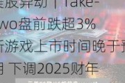 美股异动｜Take-Two盘前跌超3% 新游戏上市时间晚于预期 下调2025财年预订量指引