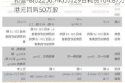 和誉-B(02256.HK)5月29日耗资164.87万港元回购50万股