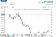 杨德龙：美国6月CPI走低显示通胀下行趋势形成 美联储9月首次降息概率大增