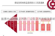 股票什么时候上市的：公司上市流程及影响