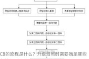 CB的流程是什么？升级驾照时需要满足哪些条件？