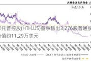 希尔托普控股(HTH.US)董事售出3,776股普通股股份，价值约11.29万美元