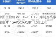 中国生物制药：KRAS G12C抑制剂格索雷塞片“GARSORASIB”获批上市