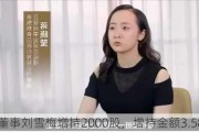 云中马董事刘雪梅增持2000股，增持金额3.58万元