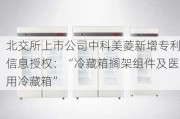 北交所上市公司中科美菱新增专利信息授权：“冷藏箱搁架组件及医用冷藏箱”