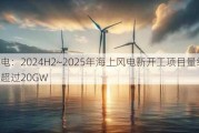 风电：2024H2~2025年海上风电新开工项目量级可能超过20GW