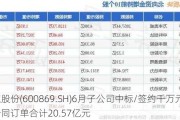 远东股份(600869.SH)6月子公司中标/签约千万元以上合同订单合计20.57亿元