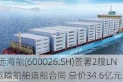 中远海能(600026.SH)签署2艘LNG运输船舶造船合同 总价34.6亿元