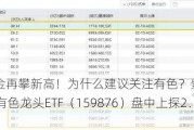 COMEX黄金再攀新高！为什么建议关注有色？紫金矿业涨超2%，有色龙头ETF（159876）盘中上探2．48%