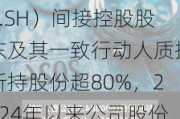 杉杉股份（600884.SH）间接控股股东及其一致行动人质押所持股份超80%，2024年以来公司股份跌幅超40%