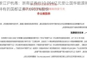 浙江沪杭甬：浙商证券约10.094亿元受让国华能源所持有的国都证券7.6933%股份