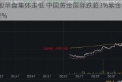 黄金股早盘集体走低 中国黄金国际跌超3%紫金矿业跌超2%