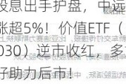 高股息出手护盘，中远海控盘中涨超5%！价值ETF（510030）逆市收红，多重利好助力后市！